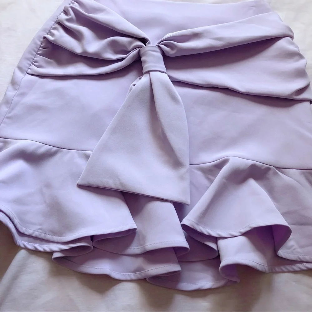 revolve song of style ⋆ ruffle lilac skirt
